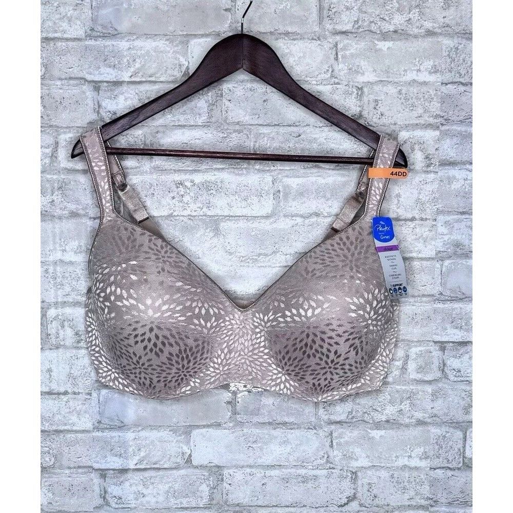 Playtex Love My Curves Bra Balconette 4823 Beige‎ Underwire Full Coverage 44DD